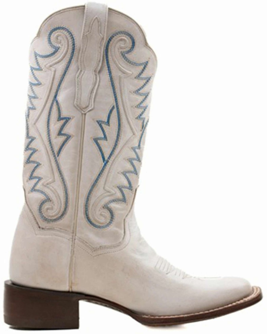 Boot * | Dan Post Women'S Sugar Western Boots Broad Square Toe White