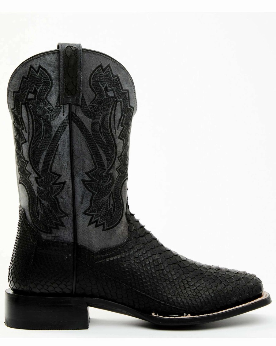 Boot * | Dan Post Men'S Back Cut Python Exotic Western Boots Broad Square Toe