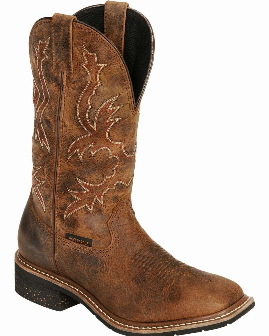 Boot * | Dan Post Men'S Nogales Waterproof Western Work Boots Tan