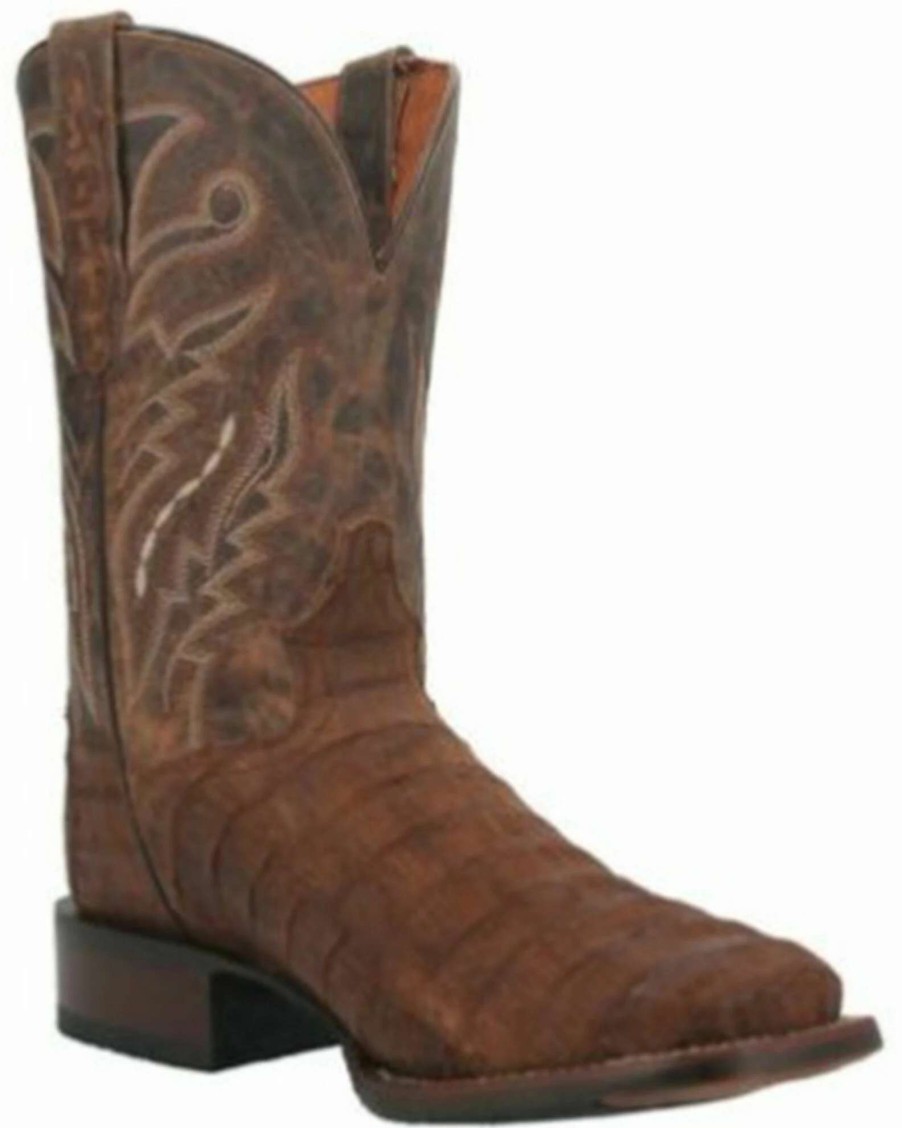 Boot * | Dan Post Men'S Caiman Mickey Western Boots Wide Square Toe Tan