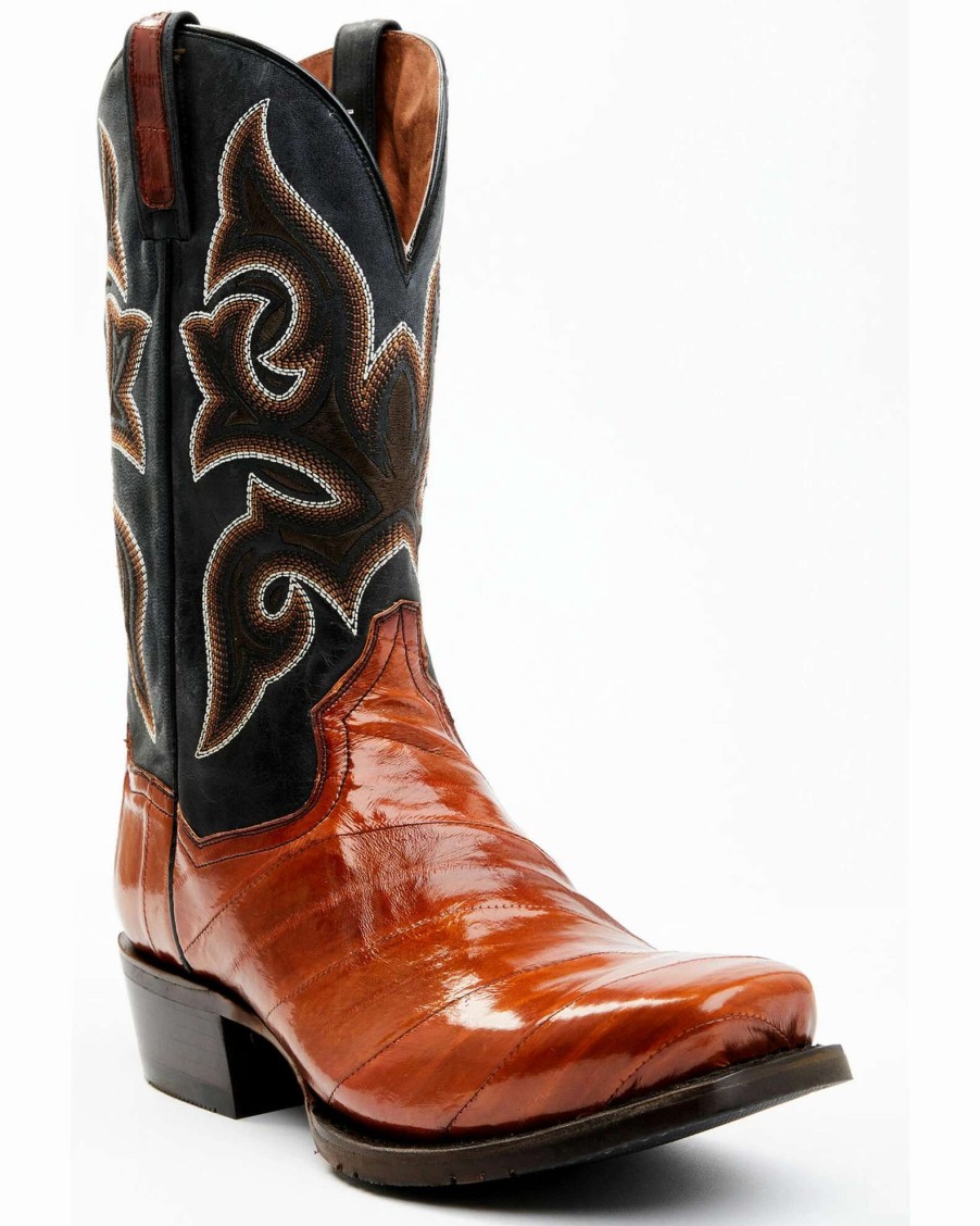 Boot * | Dan Post Men'S Eel Exotic Western Boots Square Toe