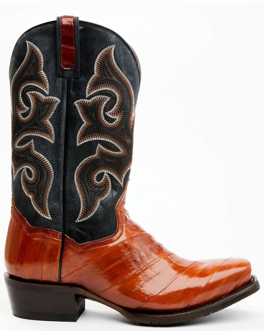 Boot * | Dan Post Men'S Eel Exotic Western Boots Square Toe