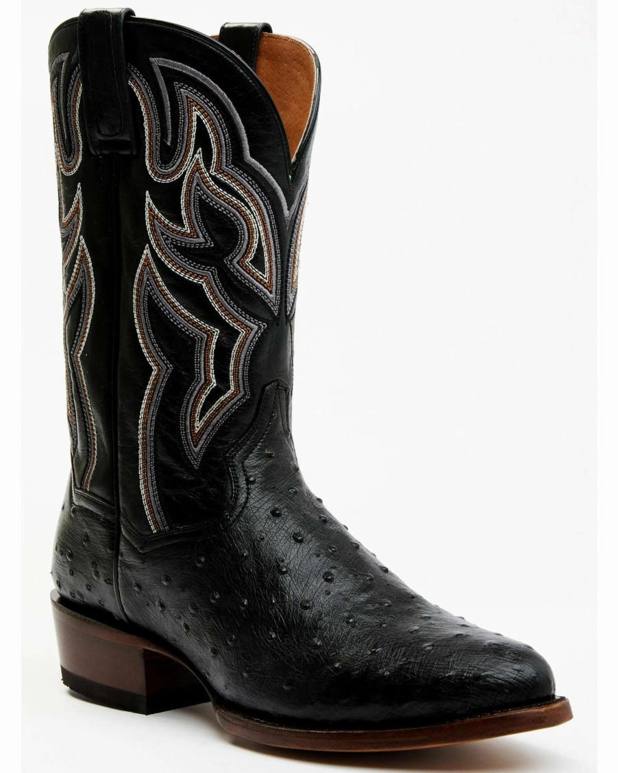 Boot * | Dan Post Men'S 12 Hand Ostrich Quill Exotic Western Boots