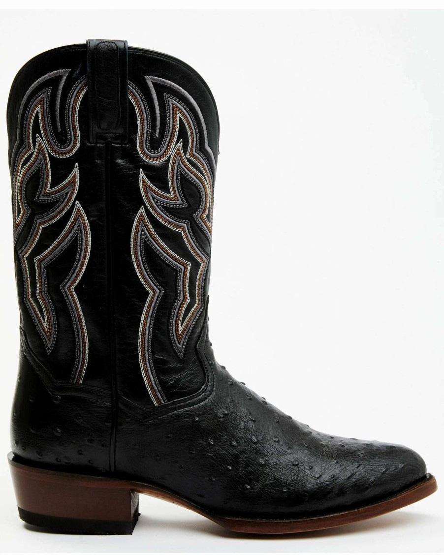 Boot * | Dan Post Men'S 12 Hand Ostrich Quill Exotic Western Boots