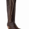 Boot * | Dan Post Women'S Mahan Feather Embroidery Western Boots Snip Toe