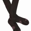 Sock * | Dan Post Women'S Cowgirl Certified Sleek Thin Socks Black