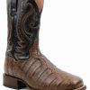 Boot * | Dan Post Men'S Exotic Caiman Leather Western Boots Broad Square Toe