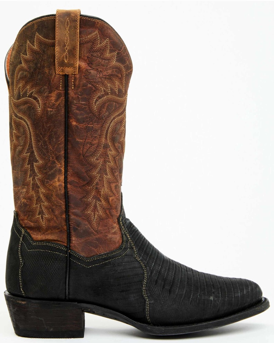 Boot * | Dan Post Men'S Winston Exotic Teju Lizard Leather Tall Western Boots Round Toe