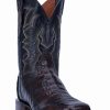 Boot * | Dan Post Men'S Kingsly Caiman Leather Western Boots Wide Square Toe