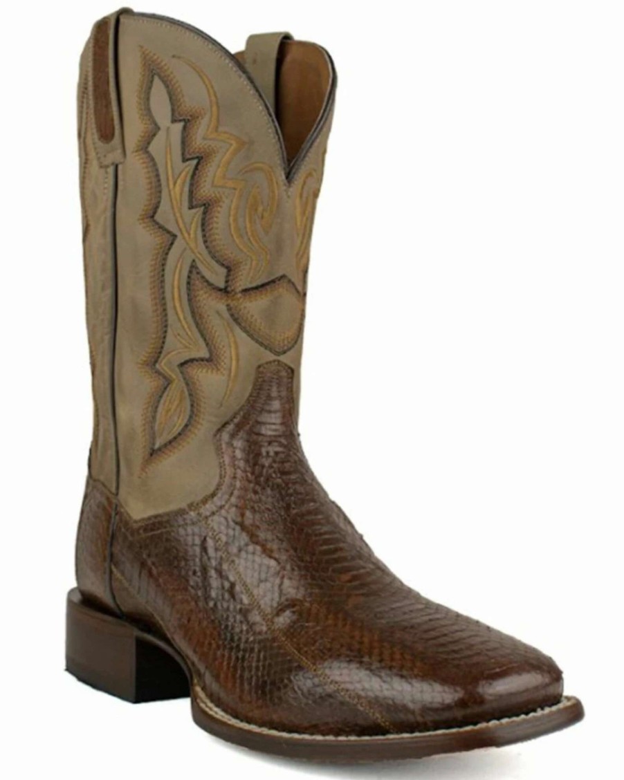 Boot * | Dan Post Men'S Exotic Snake Skin Western Boots Snip Toe