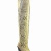 Boot * | Dan Post Women'S Natural Python Exotic Tall Western Boot Snip Toe