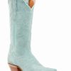 Boot * | Dan Post Women'S Seafoam Suede Western Boots Snip Toe