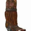 Boot * | Dan Post Women'S Bed Of Roses Fringe Embroidered Western Boot Snip Toe