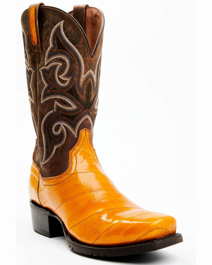 Boot * | Dan Post Men'S Eel Exotic Western Boots Square Toe