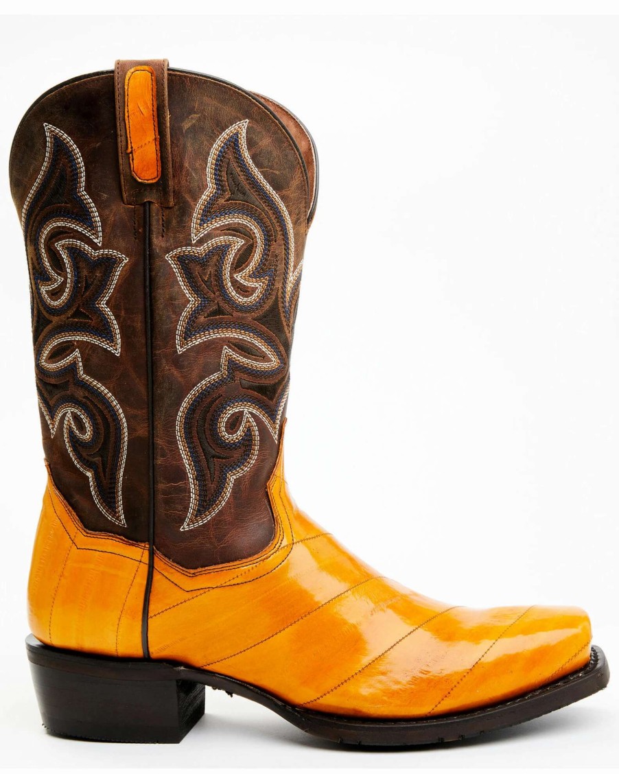 Boot * | Dan Post Men'S Eel Exotic Western Boots Square Toe