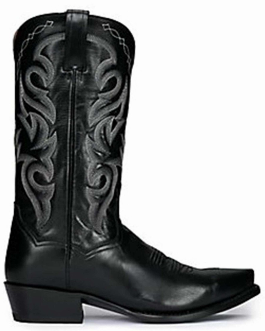 Boot * | Dan Post Men'S Milwaukee Western Boots Snip Toe Black