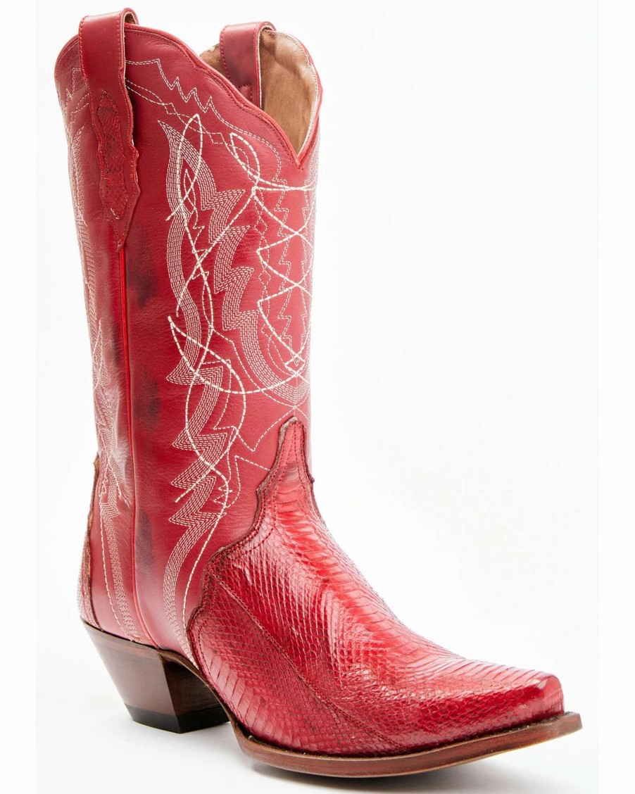 Boot * | Dan Post Women'S Zacatecas Exotic Watersnake Western Boots Snip Toe