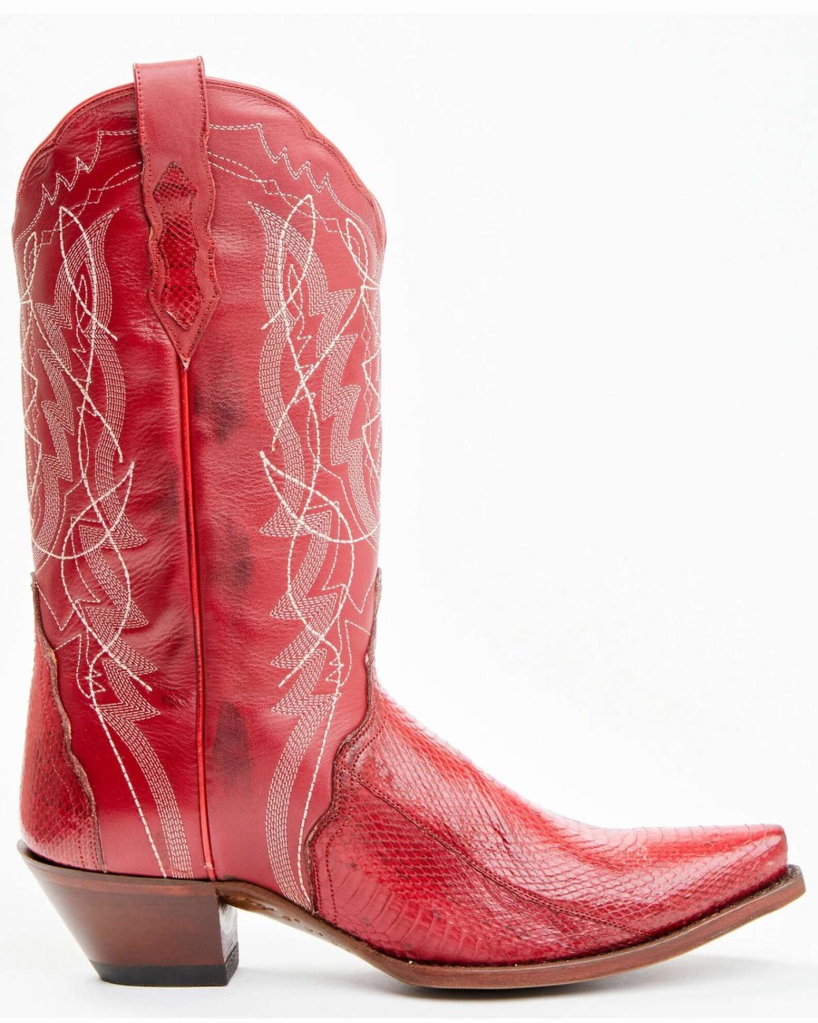 Boot * | Dan Post Women'S Zacatecas Exotic Watersnake Western Boots Snip Toe