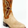 Boot * | Dan Post Men'S Exotic Sea Bass Skin Western Boots Broad Square Toe