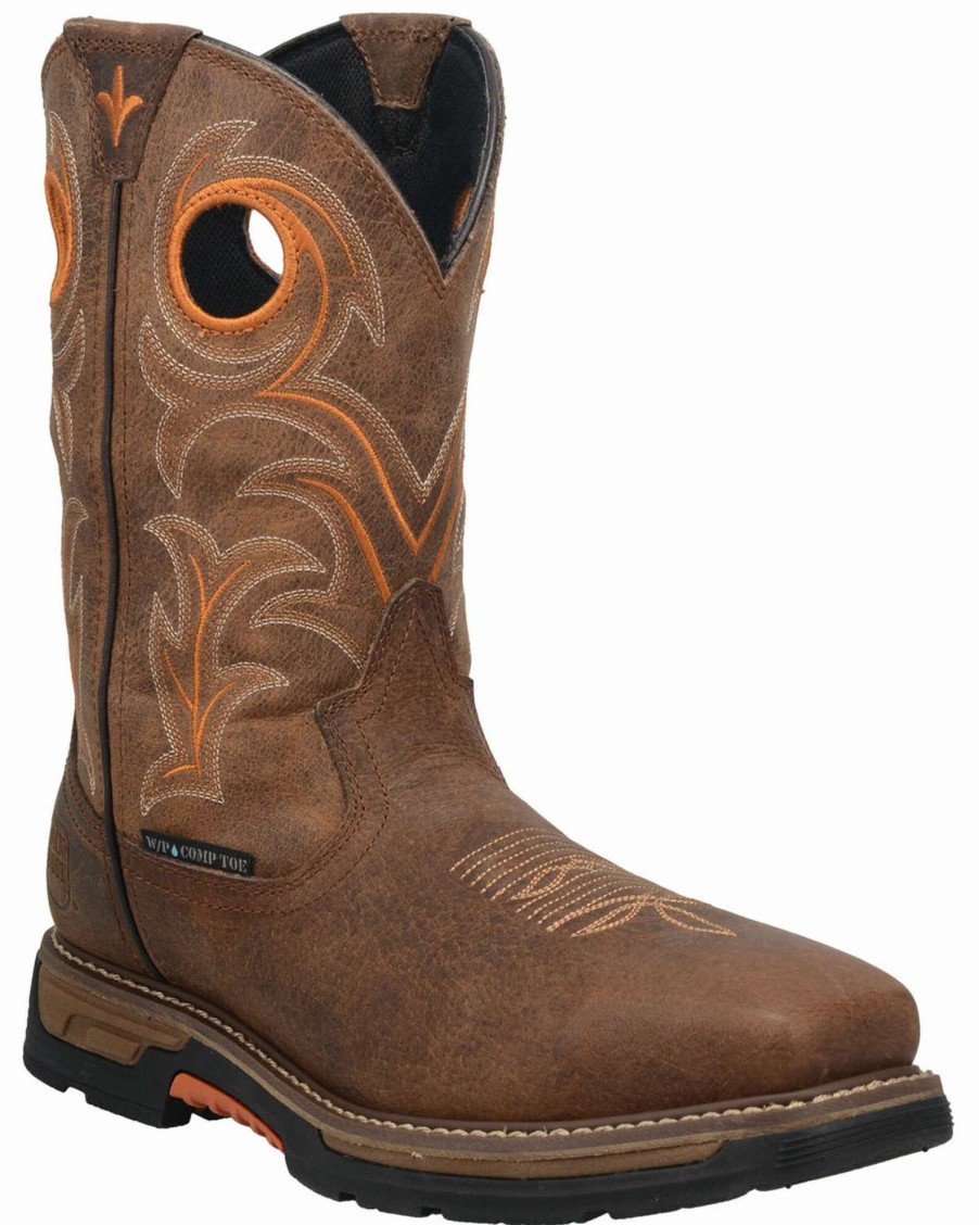 Boot * | Dan Post Men'S Storms Eye Waterproof Western Work Boots Composite Toe