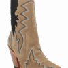 Boot * | Dan Post Women'S Sand Suede Fashion Booties Pointed Toe Tan